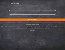 Tablet Screenshot of kayah.com